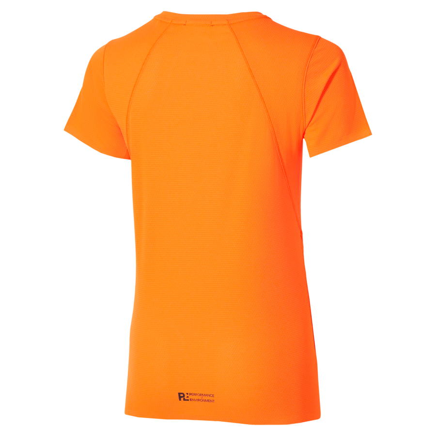 Mizuno Tech Light Dryaeroflow Short Sleeve Tee Tangelo